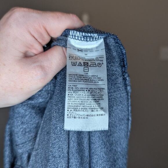 Banana Republic Sleeveless Thick Knit Cowl Neck Maxi Dress Gray Size Medium - Picture 5 of 6